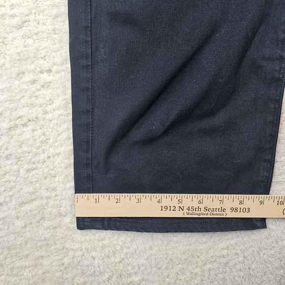 AG Adriano Goldschmied The Protege Straight Leg Navy Blue Pants 38x34 - Picture 7 of 11